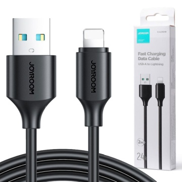 Joyroom S-UL012A9 - Cablu Date si Incarcare, USB la Lightning, 2.4A, 2m, Negru - Img 2