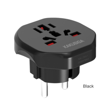 Kaku KSC-1226 - Adaptor / Convertor Priza, multi format, EU la UK / US, Negru - Img 2