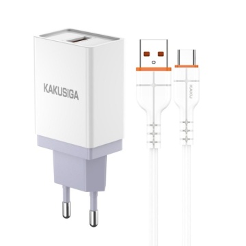 Kaku KSC-370 - Incarcator Retea + Cablu MicroUSB, 18W, 1xUSB-A, QC 3.0, Alb - Img 2