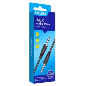 Kaku KSC-450 - Cablu Audio, Jack 3.5mm (M) - la Jack 3.5mm (M) - 1m, Negru - Img 1