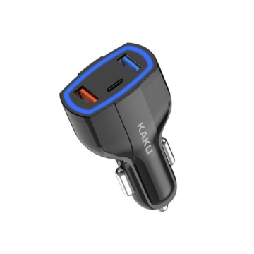 Kaku KSC-485 - Incarcator Auto, 20W, 1xUSB-C, 2xUSB-A, PD, QC 3.0, Negru - Img 2