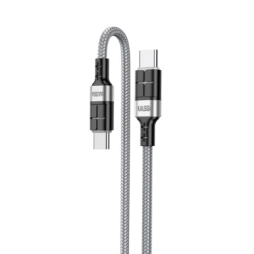 Kaku KSC-696 - Cablu Date si Incarcare, Type-C la Lightning, PD20W, QC3.0, 1.2m, Gri - Img 2
