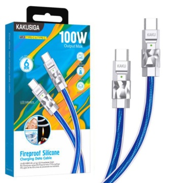 Kaku KSC-956 - Cablu Date si Incarcare, Type-C, PD65W, QC3.0, 1m, Albastru - Img 1