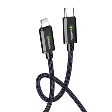 Kaku KSC-967 - Cablu Date si Incarcare, Type-C la Lightning, PD27W, QC3.0, 1m, Negru - Img 2