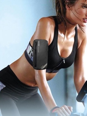Kakusiga - Husa telefon, Sport, ArmBand, Universal, Negru - Img 3