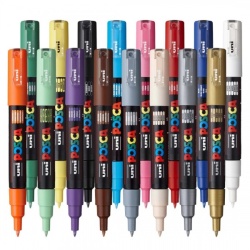 M1477 - Marker UNI Posca pc-1m, Varf rotund, 0.7mm, Set 16 culori - Img 4