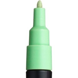 M295 - Marker UNI Posca PC-3M, varf rotund, 0.9-1.3mm, verde deschis - Img 3