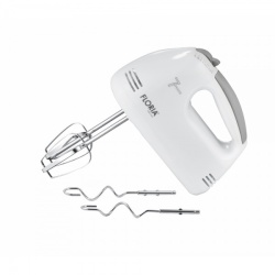 Mixer de mana 100W, Floria ZLN7565, 7 viteze, buton eliberare accesorii, alb - Img 2