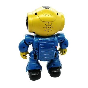 Robot Inteligent si interactiv, Telecomanda programabila, Canta danseaza, merge, Lumini LED, Albastru - Img 4