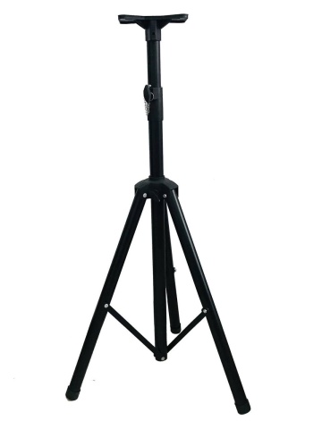 Stativ suport pentru boxe difuzoare, Trepied extensibil 110 CM, Negru - Img 1