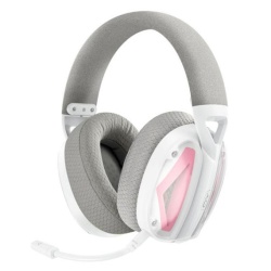 XO BE46 – Casti wireless Over Ear Gaming BT 5.3, 2 in 1 USB-C + USB-A, negru/roz - Img 2