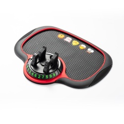 XO C167 – Suport telefon, pad auto antialunecare, numar de parcare temporar, negru - Img 2