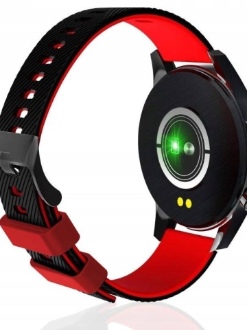 Ceas Smartwatch Sport, Incarcare Wireless, Moduri multiple, Termometru, Monitorizare somn, Negru-Orange - Img 2