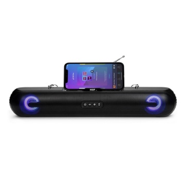 F3 - Boxa Radio Portabil, Incarcare Solara, Lumini, Bluetooth, Card, USB-A, AUX, Negru - Img 4