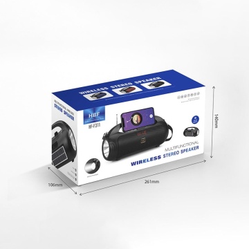 F311 - Boxa Radio Portabil, Incarcare Solara, Lanterna, Bluetooth, Card, USB-A, AUX, Rosu - Img 5