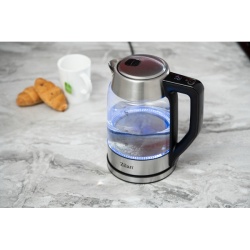 Fierbator electric Zilan ZLN8955 – 2200W, 1.7L, sticla transparenta, temperatura reglabila, oprire automata, buton tactil - Img 5