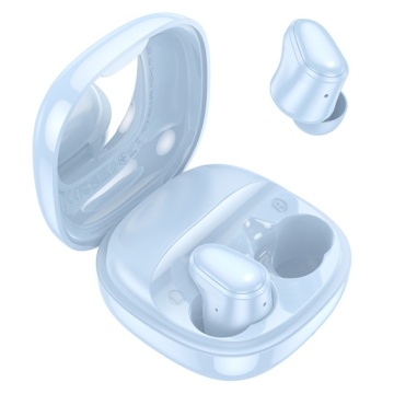 Hoco EQ13 - Casti Wireless, Ear Buds, Bluetooth 5.3, 180h StandBy, 400mAh, Mirror Case, Funtrue, Albastru - Img 3