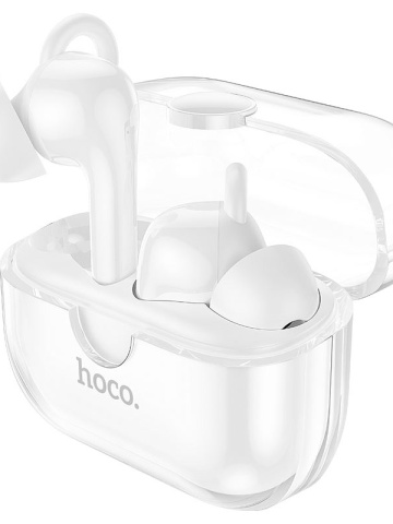 Hoco EW22 - Casti Wireless, Ear Buds, Bluetooth 5.3, 150h StandBy, 300mAh, ENC Noise, Cantante, Alb - Img 2