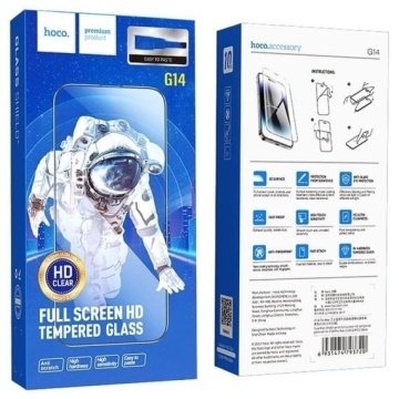 Hoco G14- Folie protectie Clear, iPhone 14 Plus / 13 Pro Max - Glass Guardian, [10 buc] - Img 1
