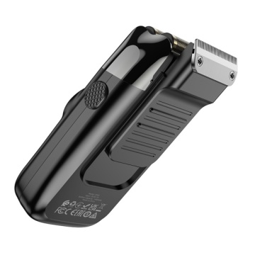 Hoco HP30 - Aparat, de ras barba, portabil, 1400mAh, 3 viteze, Display LED, Travel Dual Mesh, Negru - Img 5