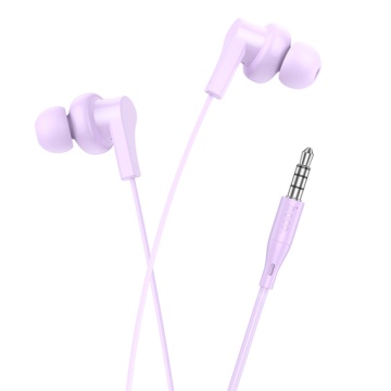 Hoco M114 - Casti cu Fir, In Ear, 3.5mm, 1.2m, Mic & Volume Key, Violet - Img 2