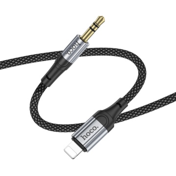 Hoco UPA26 - Cablu Audio, Lightning la Jack 3.5mm (M), 1m, Negru - Img 3