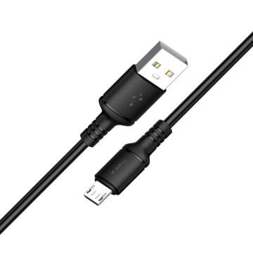 Kaku KSC-419 - Cablu Date si Incarcare, USB la MicroUSB, 18W, 2.4A, 1m, Negru - Img 2