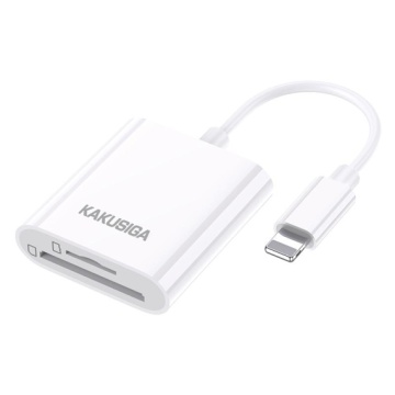 Kaku KSC-907 - Cititor de carduri, conector Lightning, SD/TF, 2-in-1, 480Mbps, Alb - Img 3