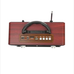 Meier M112 - Radio MP3 Retro Portabil, Bluetooth, SD/USB-A, Telecomandă, Baterie Reîncărcabilă, Maro – - Img 4