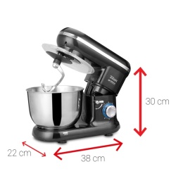 Multi-mixer Hurricane 1000W, Zilan ZLN3185, 4.5L, 6 trepte + Puls, negru - Img 3