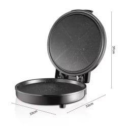 Raf R5412 – Aparat pentru preparat pizza 1100W, termostat reglabil, diametru 30 cm, negru - Img 5