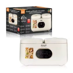 Raf R5419 – Aparat electric multifunctional pentru gatit orez 4L, 800W, 14 functii, 2 compartimente, alb-bej - Img 1