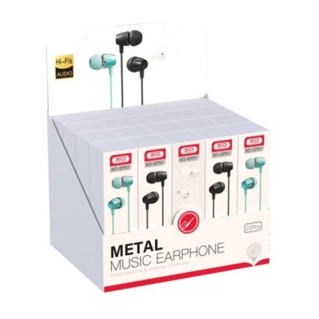 XO EP50 - Casti cu Fir, In Ear, 3.5mm, 1.2m, Mic & Volume Key, HiFi, Multicolor - Img 2