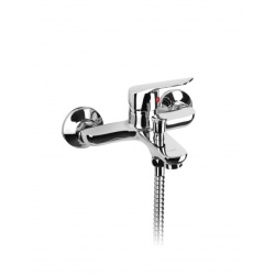 Baterie cada Z-INOX, monocomanda, para dus + furtun 1.5m, finisaj cromat, ZLN8177, argintiu - Img 3