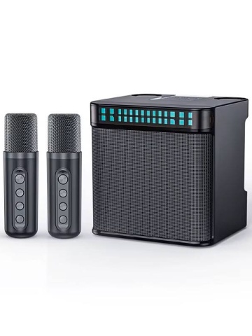 Boxa Bluetooth cu Doua Microfoane Smartix, Slot de Card TF, Mufa USB-A si Aux, Negru - Img 1