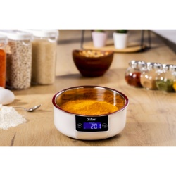 Cantar alimentar digital Zilan ZLN2977, 5kg cu bol 900ml, alb - Img 5