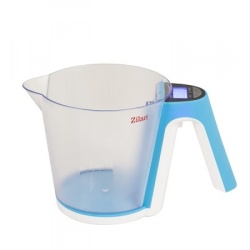 Cantar de bucatarie Floria ZLN7788, digital cu cana 2kg, albastru - Img 3