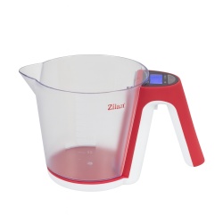 Cantar de bucatarie Floria ZLN7788, digital cu cana 2kg, rosu - Img 1
