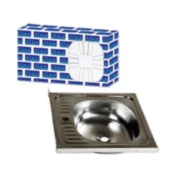 Chiuveta inox o cuva ZILAN Z-INOX, 50x50cm, gaura baterie, finisaj oglinda, ZLN0155, argintiu - Img 2