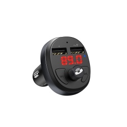 Hoco E41 – Modulator FM Bluetooth 5V 2.1A 2xUSB-A QC3.0, negru - Img 2