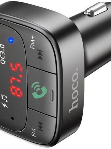 Hoco E59 – Modulator FM Bluetooth 18W 5V 3.1A 2xUSB QC3.0 Black - Img 4