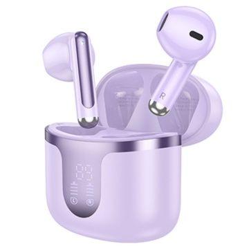 Hoco EQ7 - Casti Wireless, Ear Buds, Bluetooth 5.3, 180h StandBy, 300mAh, Power LED, Snowflake, Violet - Img 3