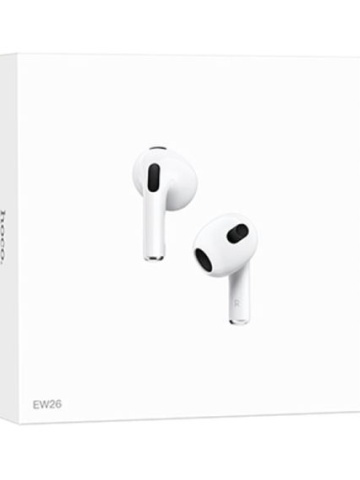 Hoco EW26 - Casti Wireless, Ear Buds, Bluetooth 5.3, 150h StandBy, 300mAh, True, Alb - Img 2