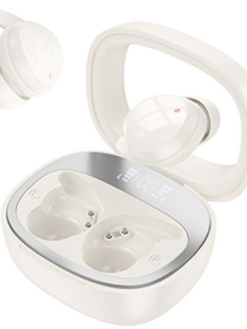 Hoco EW65- Casti Wireless, Ear Buds, Bluetooth 5.3, 180h StandBy, Noise Cancelling, 500mAh, Alb - Img 2