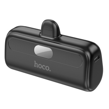 Hoco J116 - Baterie Externa, PowerBank, afisaj digital, conector Lightning, Compact Size, 5000mAh, 5V/2A, Negru - Img 4