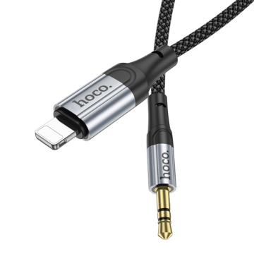 Hoco UPA26 - Cablu Audio, Lightning la Jack 3.5mm (M), 1m, Negru - Img 4