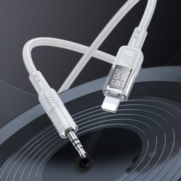 Hoco UPA27 - Cablu Audio, Lightning la Jack 3.5mm (M) - 1.2m, Gri - Img 4