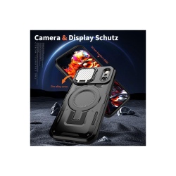Husa Maxcell UrbanMag pentru APPLE iPhone 17 – MagSafe, Rezistenta, Hybrid Armor MagCase, PC+TPU, negru - Img 5
