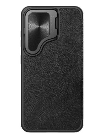 Husa Nillkin, Galaxy S24, Qin Leather, PC Leather, Negru - Img 1