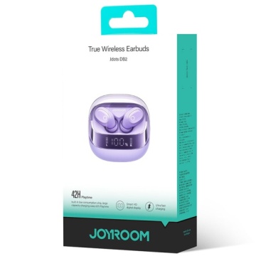 Joyroom JR-DB2 - Casti Wireless, Ear Buds, Bluetooth 5.3, StandBy, 500mAh, LED Power, Violet - Img 2
